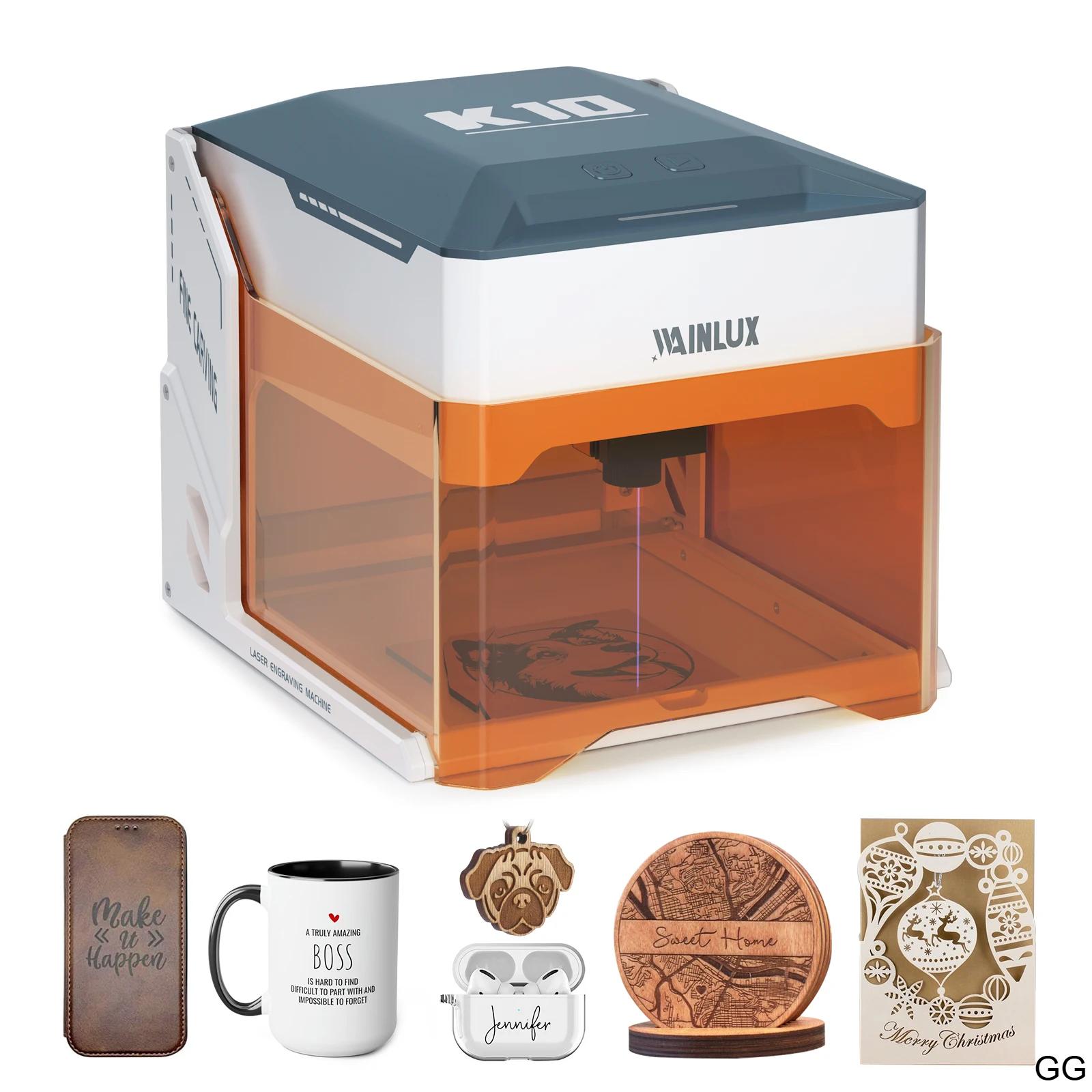 Wainlux K10 Laser Engraver 3W 5W BT Version Mini Laser Engraving Marking Machine Mark Woodworking Machines Ship From DE US Wainlux K10 Laser Engraver 3W 5W BT Version Mini Laser Engraving Marking Machine Mark Woodworking Machines Ship From DE US