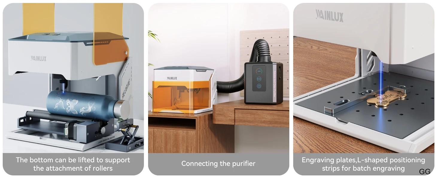 Wainlux K10 Laser Engraver 3W 5W BT Version Mini Laser Engraving Marking Machine Mark Woodworking Machines Ship From DE US Wainlux K10 Laser Engraver 3W 5W BT Version Mini Laser Engraving Marking Machine Mark Woodworking Machines Ship From DE US