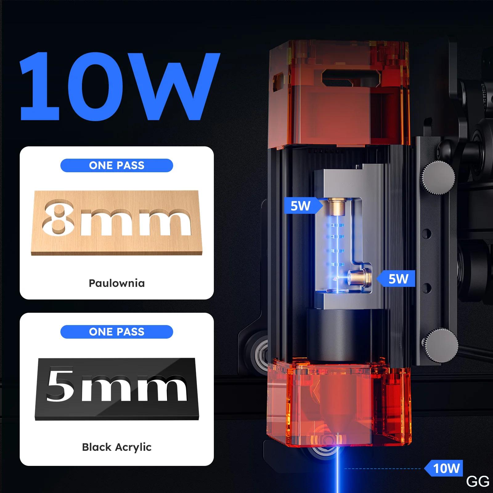 ATOMSTACK A10 PRO V2 Laser Engraver 10W Cutter 400*400mm Working Area 400mm/s High Speed Laser Engraving Machine for Wood Metal ATOMSTACK A10 PRO V2 Laser Engraver 10W Cutter 400*400mm Working Area 400mm/s High Speed Laser Engraving Machine for Wood Metal