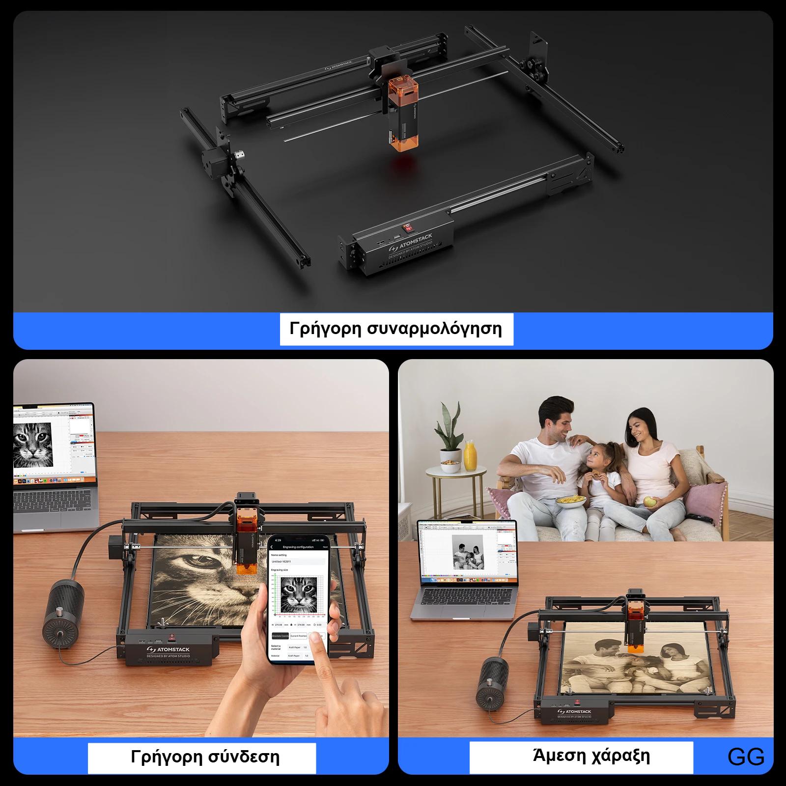 ATOMSTACK A10 PRO V2 Laser Engraver 10W Cutter 400*400mm Working Area 400mm/s High Speed Laser Engraving Machine for Wood Metal ATOMSTACK A10 PRO V2 Laser Engraver 10W Cutter 400*400mm Working Area 400mm/s High Speed Laser Engraving Machine for Wood Metal