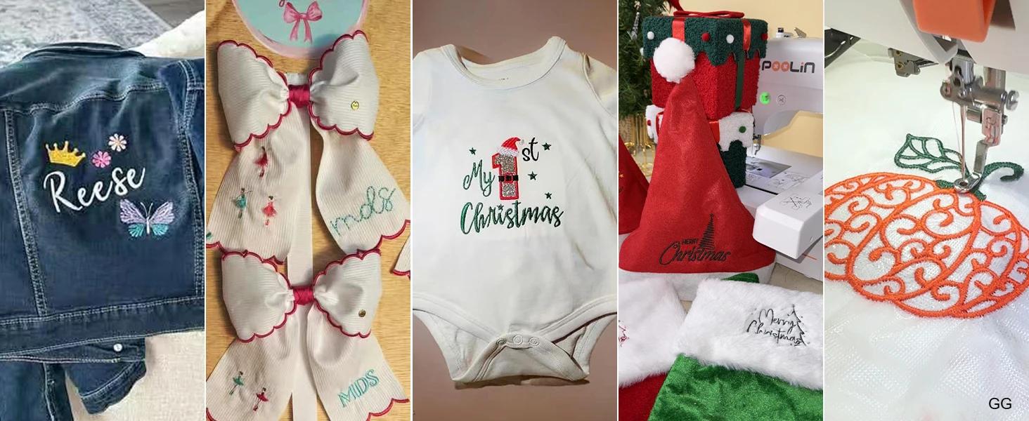 POOLIN Embroidery Machine EOC05 Computerized Machine Include Threads&Tear Away Stabilizer&Bobbin——EXCLUDING CUSTOMS DUTIES POOLIN Embroidery Machine EOC05 Computerized Machine Include Threads&Tear Away Stabilizer&Bobbin——EXCLUDING CUSTOMS DUTIES