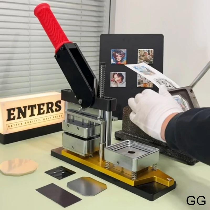 50x50mm Rotating Manual Making Square Refrigerator Badge Machine Refrigerator Magnets/Badge Pins Suitable As A Gift for Children 50x50mm Rotating Manual Making Square Refrigerator Badge Machine Refrigerator Magnets/Badge Pins Suitable As A Gift for Children