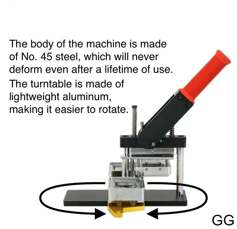 50x50mm Rotating Manual Making Square Refrigerator Badge Machine Refrigerator Magnets/Badge Pins Suitable As A Gift for Children 50x50mm Rotating Manual Making Square Refrigerator Badge Machine Refrigerator Magnets/Badge Pins Suitable As A Gift for Children