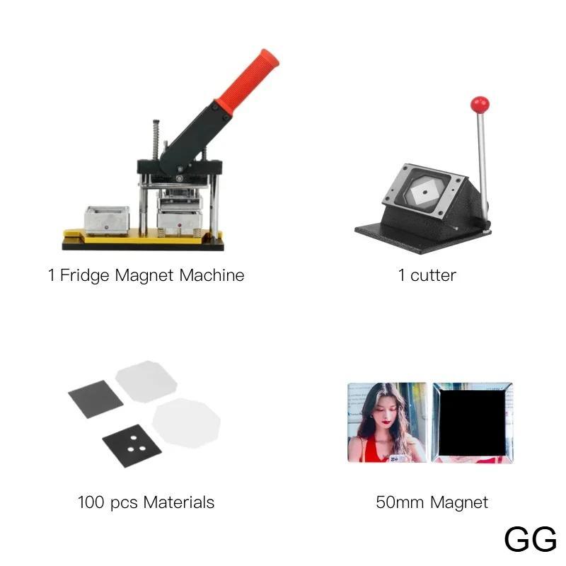 50x50mm Rotating Manual Making Square Refrigerator Badge Machine Refrigerator Magnets/Badge Pins Suitable As A Gift for Children 50x50mm Rotating Manual Making Square Refrigerator Badge Machine Refrigerator Magnets/Badge Pins Suitable As A Gift for Children