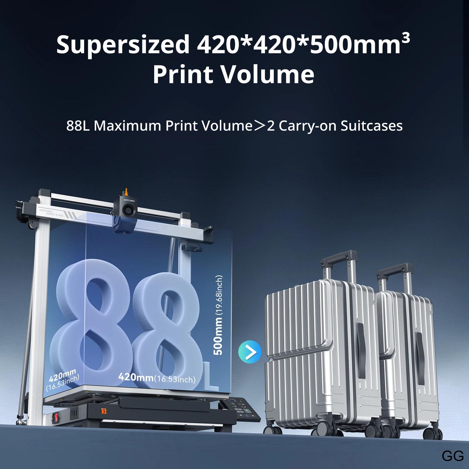 3D Εκτυπωτής ANYCUBIC Kobra 3 Max – Ταχύτητα Εκτύπωσης έως 600mm/s, Τεράστιος Χώρος Εκτύπωσης 500×420×420mm, Έξυπνος Έλεγχος μέσω Εφαρμογής 3D Εκτυπωτής ANYCUBIC Kobra 3 Max – Ταχύτητα Εκτύπωσης έως 600mm/s, Τεράστιος Χώρος Εκτύπωσης 500×420×420mm, Έξυπνος Έλεγχος μέσω Εφαρμογής