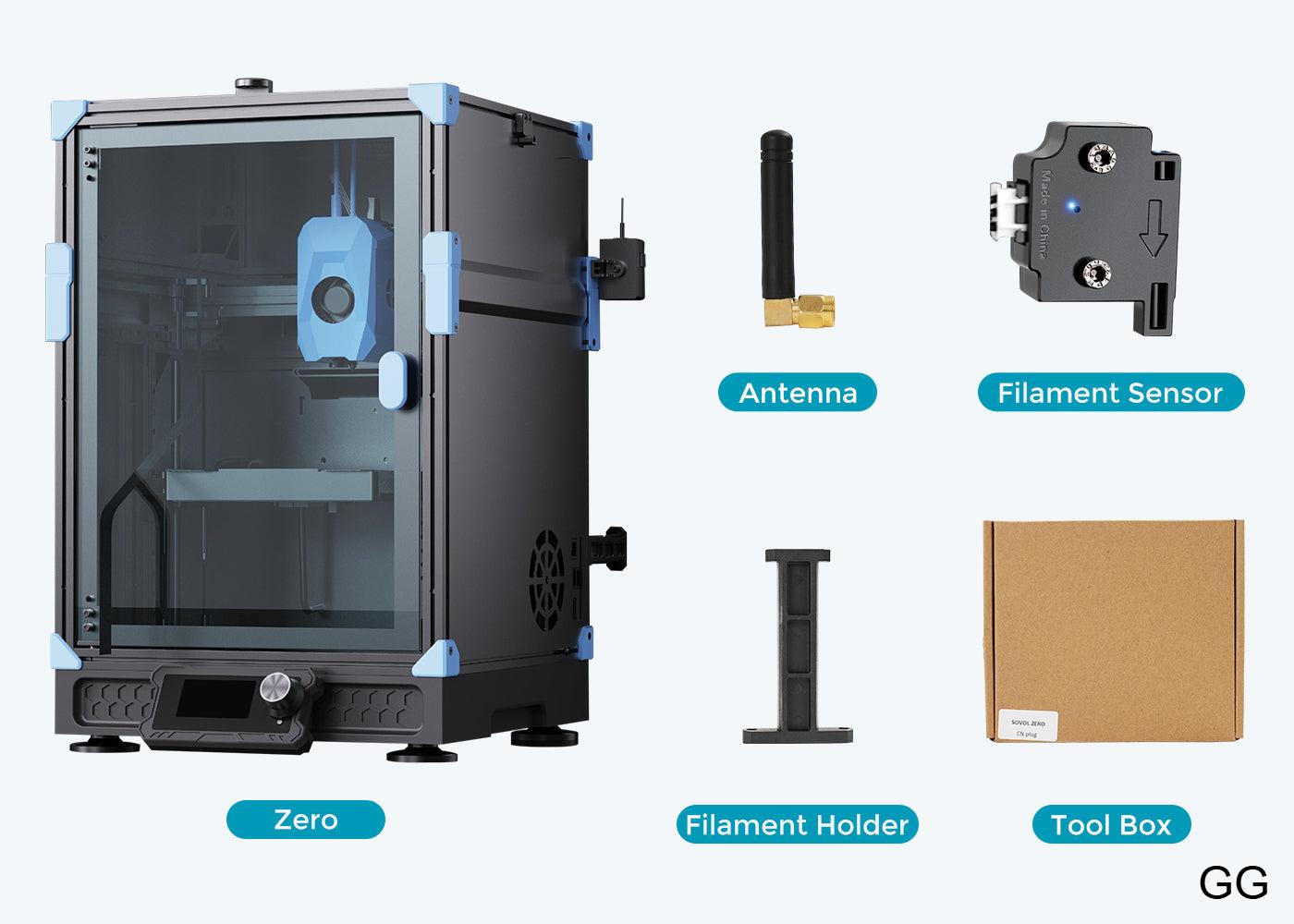 Sovol Zero – Επαγγελματικός 3D Εκτυπωτής CoreXY Υψηλής Ταχύτητας (1200 mm/s) με Eddy Scanning, Αισθητήρα Πίεσης, Ακροφύσιο 350°C & Θερμαινόμενη Βάση 120°C Sovol Zero – Επαγγελματικός 3D Εκτυπωτής CoreXY Υψηλής Ταχύτητας (1200 mm/s) με Eddy Scanning, Αισθητήρα Πίεσης, Ακροφύσιο 350°C & Θερμαινόμενη Βάση 120°C