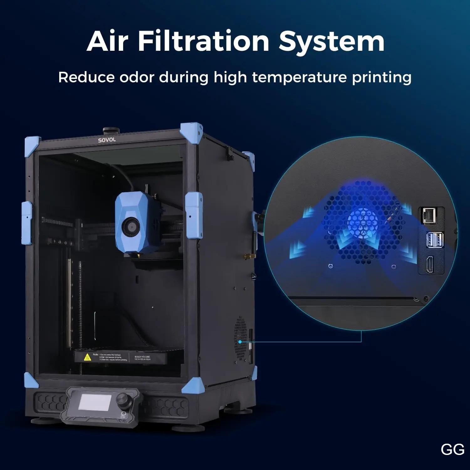 Sovol Zero – Επαγγελματικός 3D Εκτυπωτής CoreXY Υψηλής Ταχύτητας (1200 mm/s) με Eddy Scanning, Αισθητήρα Πίεσης, Ακροφύσιο 350°C & Θερμαινόμενη Βάση 120°C Sovol Zero – Επαγγελματικός 3D Εκτυπωτής CoreXY Υψηλής Ταχύτητας (1200 mm/s) με Eddy Scanning, Αισθητήρα Πίεσης, Ακροφύσιο 350°C & Θερμαινόμενη Βάση 120°C