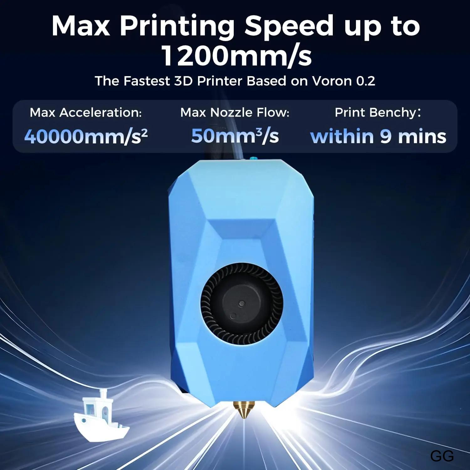 Sovol Zero – Επαγγελματικός 3D Εκτυπωτής CoreXY Υψηλής Ταχύτητας (1200 mm/s) με Eddy Scanning, Αισθητήρα Πίεσης, Ακροφύσιο 350°C & Θερμαινόμενη Βάση 120°C Sovol Zero – Επαγγελματικός 3D Εκτυπωτής CoreXY Υψηλής Ταχύτητας (1200 mm/s) με Eddy Scanning, Αισθητήρα Πίεσης, Ακροφύσιο 350°C & Θερμαινόμενη Βάση 120°C